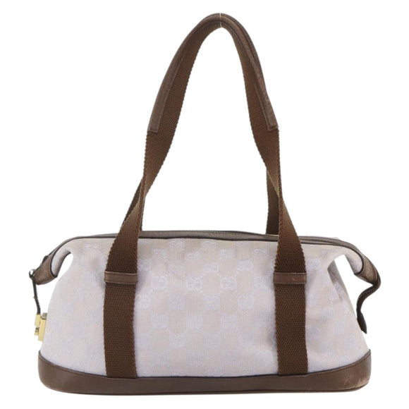 GUCCI GG Canvas Hand Bag Purple Gold 92734 Auth 160481