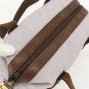 GUCCI GG Canvas Hand Bag Purple Gold 92734 Auth 160481-6
