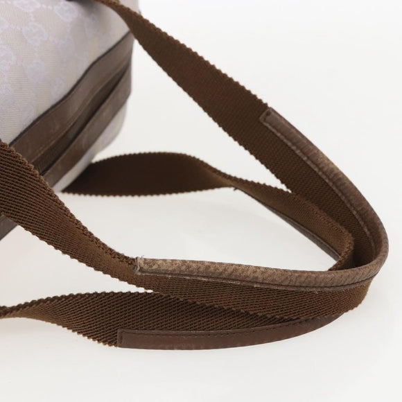 GUCCI GG Canvas Hand Bag Purple Gold 92734 Auth 160481