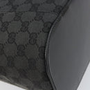 GUCCI GG Canvas Shoulder Bag Black Silver Auth 160483-16