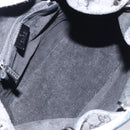 GUCCI GG Canvas Shoulder Bag Black Silver Auth 160483-10