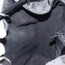 GUCCI GG Canvas Shoulder Bag Black Silver Auth 160483-19