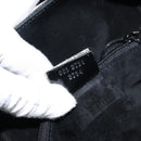 GUCCI GG Canvas Shoulder Bag Black Silver Auth 160483-12