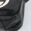 GUCCI Schoudertas Emaille Zwart Auth 160485-8