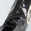 GUCCI Schoudertas Emaille Zwart Auth 160485-10