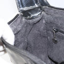 GUCCI Schoudertas Emaille Zwart Auth 160485-20