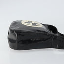 GUCCI Schoudertas Emaille Zwart Auth 160485-3
