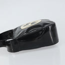GUCCI Schoudertas Emaille Zwart Auth 160485-4