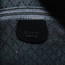 GUCCI Bamboo Hand Bag Nylon 2way Black Silver 000 1705 0588 Auth 160486-21