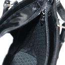GUCCI Bamboo Hand Bag Nylon 2way Black Silver 000 1705 0588 Auth 160486-22