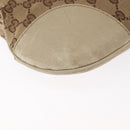 GUCCI GG Canvas Web Sherry Line Shoulder Bag Beige Gold 257065 Auth 160488-16
