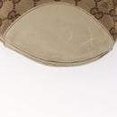 GUCCI GG Canvas Web Sherry Line Shoulder Bag Beige Gold 257065 Auth 160488-17