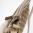 GUCCI GG Canvas Web Sherry Line Shoulder Bag Beige Gold 257065 Auth 160488-10
