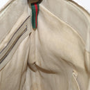 GUCCI GG Canvas Web Sherry Line Shoulder Bag Beige Gold 257065 Auth 160488-20
