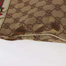 GUCCI GG Canvas Web Sherry Line Shoulder Bag Beige Gold 257065 Auth 160488-5