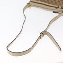 GUCCI GG Canvas Web Sherry Line Shoulder Bag Beige Gold 257065 Auth 160488-8