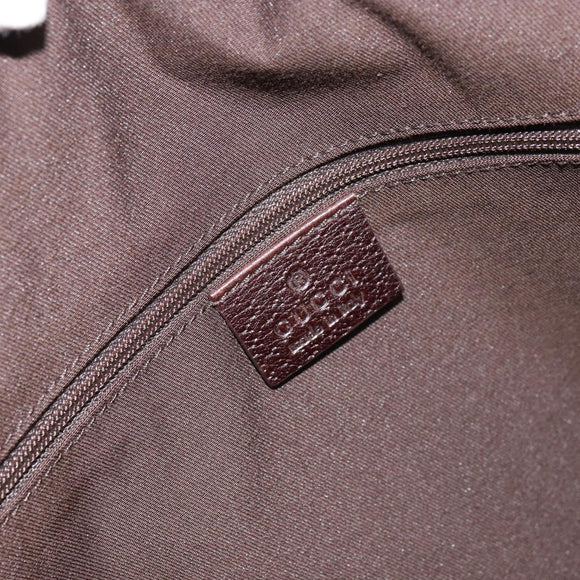 GUCCI GG Canvas Web Sherry Line Tote Bag Beige Gold 162881 Auth 160492