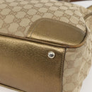 GUCCI GG Canvas Tote Bag Beige Gold 177052 Auth 160493-13