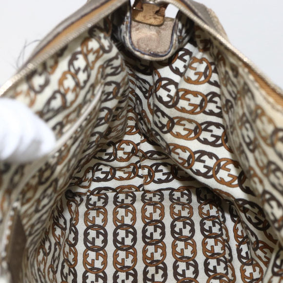 GUCCI GG Canvas Tote Bag Beige Gold 177052 Auth 160493