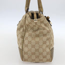 GUCCI GG Canvas Tote Bag Beige Gold 177052 Auth 160493-4