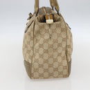 GUCCI GG Canvas Tote Bag Beige Gold 177052 Auth 160493-5