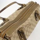 GUCCI GG Canvas Tote Bag Beige Gold 177052 Auth 160493-6