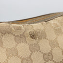 GUCCI GG Canvas Tote Bag Beige Gold 177052 Auth 160493-7