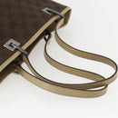 GUCCI GG Canvas Tote Bag Beige Silver 31244 Auth 160494-7