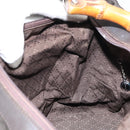 GUCCI Bamboo Shoulder Bag Nylon Khaki Silver 000 0531 Auth 160496-18