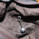 GUCCI Bamboo Shoulder Bag Nylon Khaki Silver 000 0531 Auth 160496-19