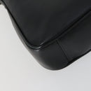 GUCCI Bamboo Hand Bag Leather 2way Black Gold 001 2123 1638 Auth 160499-18