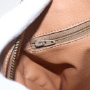 CELINE Macadam Canvas Boston Bag PVC Leather Brown Gold Auth 160506-16