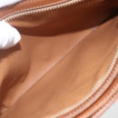 CELINE Macadam Canvas Tote Bag PVC Leather Brown Gold Auth 160508-21