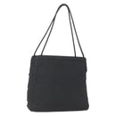 PRADA Tote Bag Nylon Black Silver Auth 160513-1