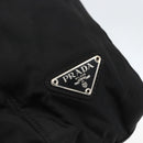 PRADA Tote Bag Nylon Black Silver Auth 160513-14