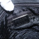 PRADA Tote Bag Nylon Black Silver Auth 160513-15
