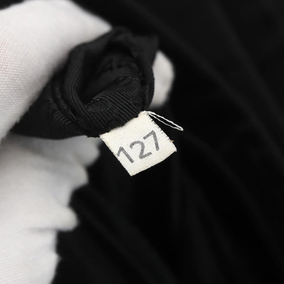 PRADA Tote Bag Nylon Black Silver Auth 160513