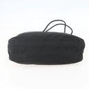 PRADA Tote Bag Nylon Black Silver Auth 160513-9