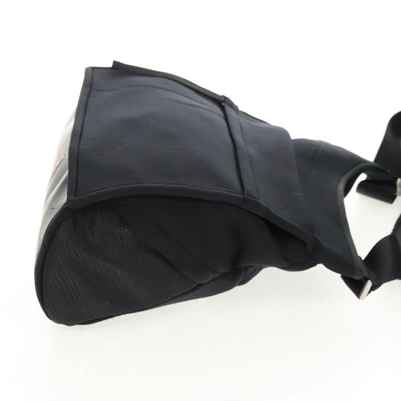 PRADA Sports Shoulder Bag Nylon Black Silver Auth 160515