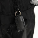 PRADA Shoulder Bag Nylon Black Silver Auth 160516-10