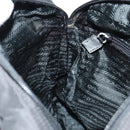 PRADA Shoulder Bag Nylon Black Silver Auth 160516-23