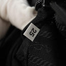 PRADA Shoulder Bag Nylon Black Silver Auth 160516-12