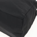 PRADA Hand Bag Nylon Black Gold Auth 160517-9