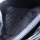 PRADA Hand Bag Nylon Black Gold Auth 160517-23