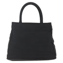 PRADA Hand Bag Nylon Black Gold Auth 160517-2