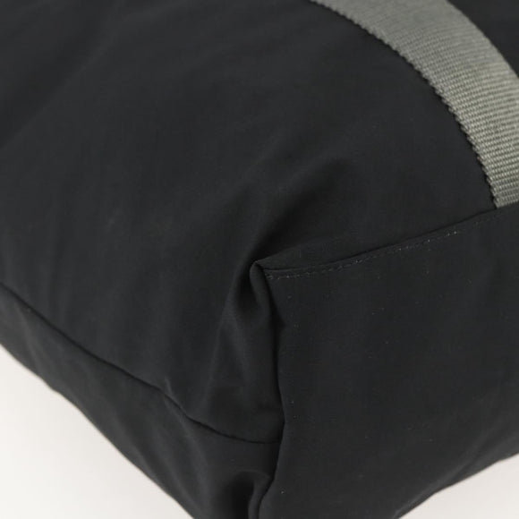 PRADA Sports Hand Bag Nylon Black Silver Auth 160518