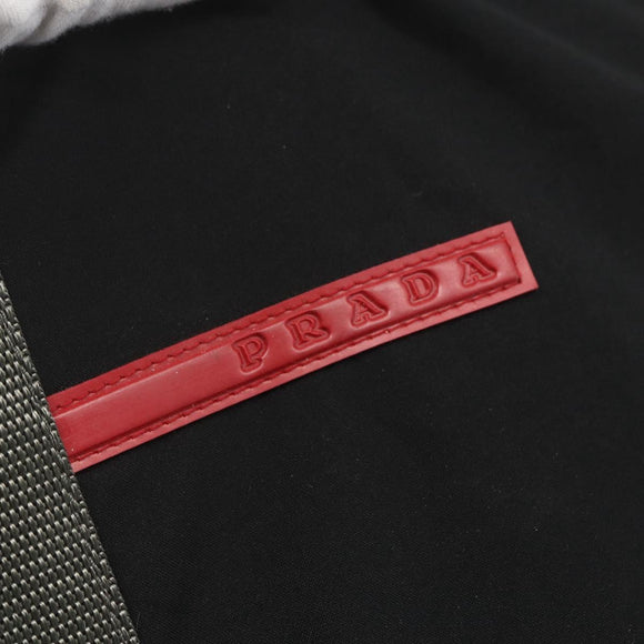 PRADA Sports Hand Bag Nylon Black Silver Auth 160518