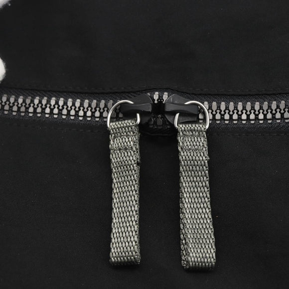 PRADA Sports Hand Bag Nylon Black Silver Auth 160518