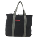 PRADA Sports Hand Bag Nylon Black Silver Auth 160518-13