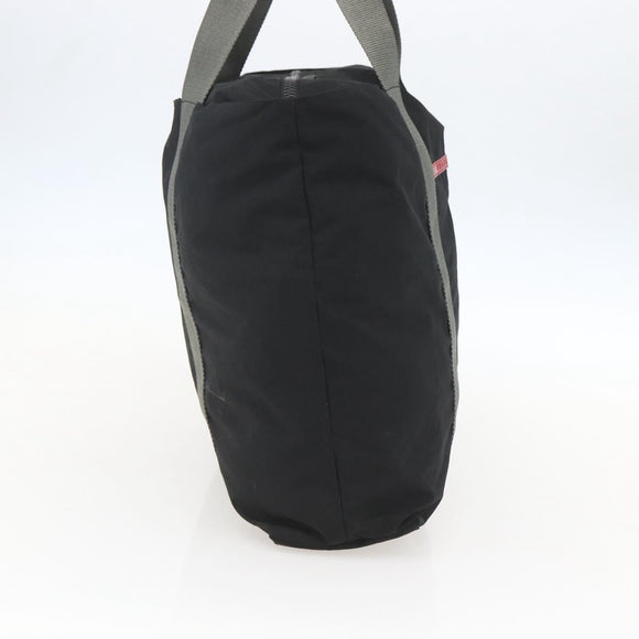 PRADA Sports Hand Bag Nylon Black Silver Auth 160518